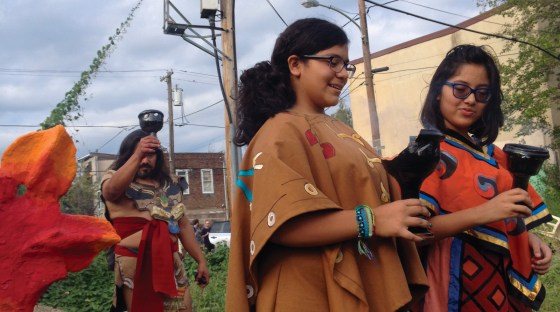 Fuego Nuevo at Cesar Andreu Iglesias community garden